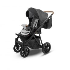 Коляска универсальная CAMARELO ZEO ECO 3 В 1 цвет черный 05 (экокожа)