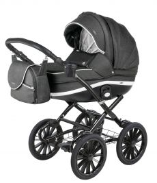 Коляска универсальная 2 в 1 BeBe-mobile INES R11 (White-Black)