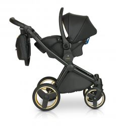 Коляска универсальная Verdi Mirage Soft 3 в 1 цвет 03 (черная экокожа)