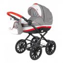 Коляска универсальная 2 в 1 BeBe-mobile INES R2 (Red-Graphite)