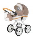 Коляска универсальная 2 в 1 BeBe-mobile INES R3 (Biscuit-White)