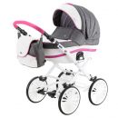 Коляска универсальная 2 в 1 BeBe-mobile INES R7 (Pink-Grey)