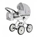 Коляска универсальная 2 в 1 BeBe-mobile INES R10 (White-Grey)